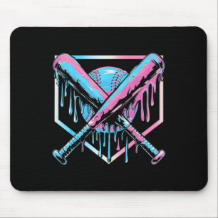 Baseball Drip For Boys Ice Cream With Sprinkles Dr Mouse Pad