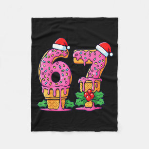Baseball Drip Ice Cream 67 Baseball Lifestyle 101 Fleece Blanket