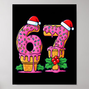 Baseball Drip Ice Cream 67 Baseball Lifestyle 101 Poster