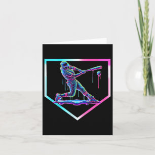 Baseball Drip Ice Cream Baseball Home Plate Boys B Card