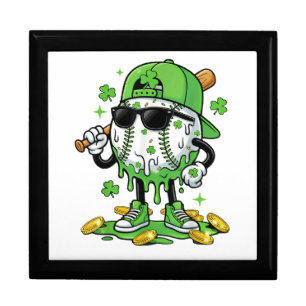 Baseball Drip Ice Cream St Patricks Day Gift Box