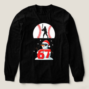 Baseball Drip Number 67 Player Or 67th Birthday 25 Tri-Blend Shirt