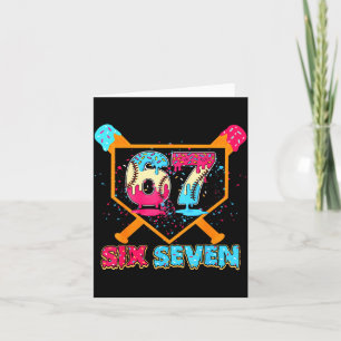 Baseball Drip Number 67 Player Or 67th Birthday Card