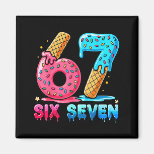 Baseball Drip Number 67 Player Or 67th Birthday Magnet