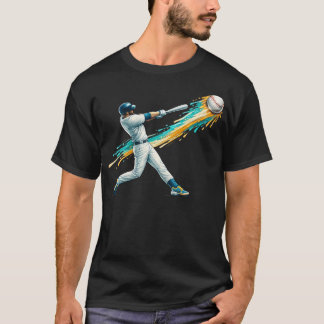 Baseball Drip Team For Boys And Girls Ice Cream T-Shirt