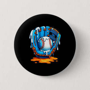 Baseball Drip Team For Boys Ice Cream Cool Button