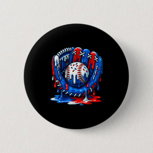 Baseball Drip Team For Boys Ice Cream Cool Button