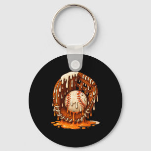 Baseball Drip Team For Boys Ice Cream Cool  Keychain