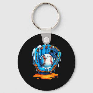 Baseball Drip Team For Boys Ice Cream Cool  Keychain