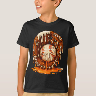 Baseball Drip Team For Boys Ice Cream Cool T-Shirt