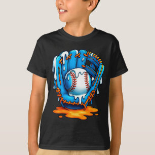 Baseball Drip Team For Boys Ice Cream Cool T-Shirt