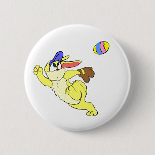 Baseball Easter Button