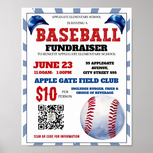 Baseball event  poster