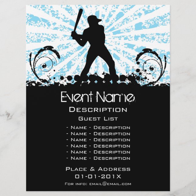 Baseball Event Promotion Flyer (Front)