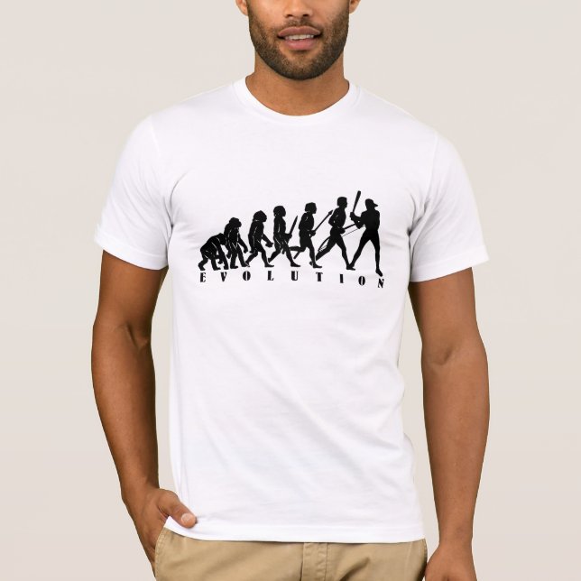 Baseball evolution T-Shirt (Front)