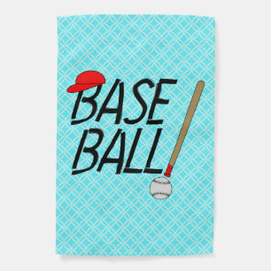 Baseball Exclamation Garden Flag