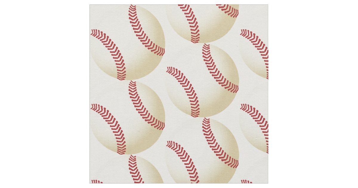 Baseball Fabric. Fabric Zazzle