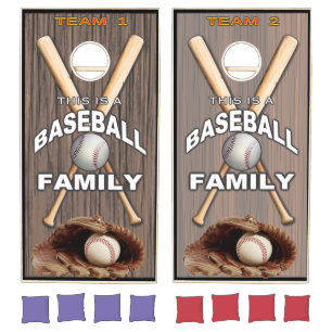 Baseball Family Cornhole Game