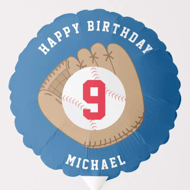 Baseball Fan Birthday Personalized Balloon Zazzle