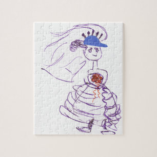 Baseball Fan Bride Jigsaw Puzzle