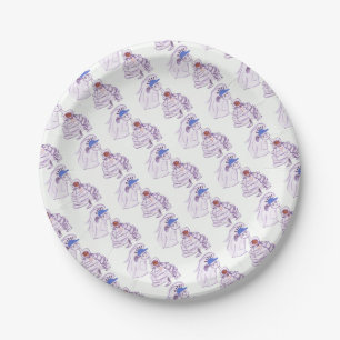 Baseball Fan Bride Paper Plates