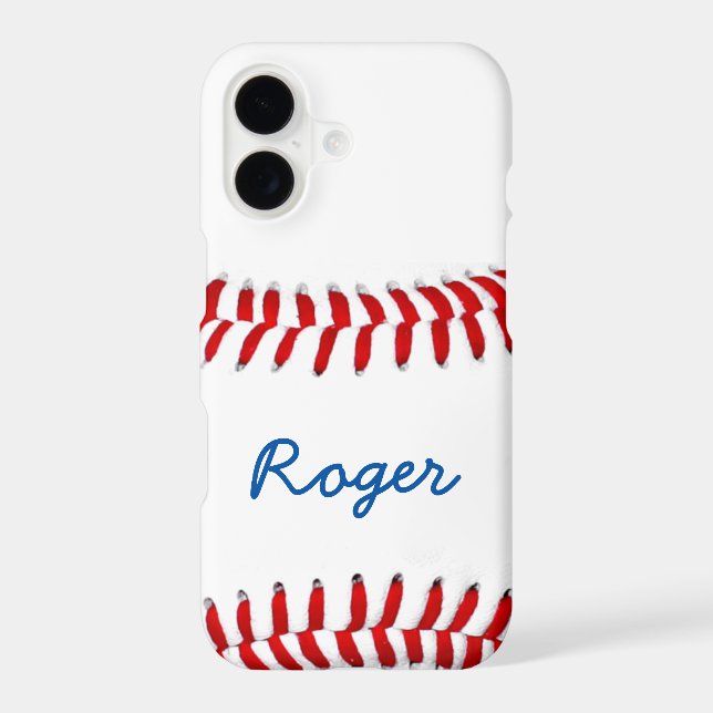 Baseball Fan Photo Gift Idea Personalized Name Case-Mate iPhone Case (Back)