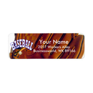 Baseball Fan Return Address Label