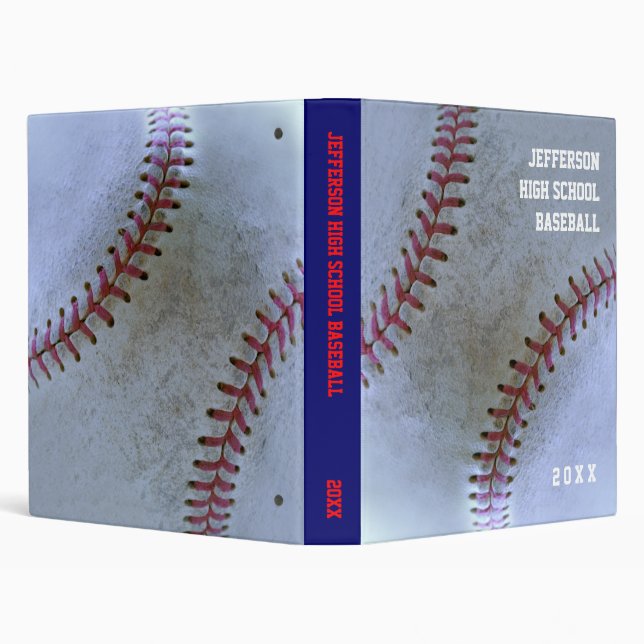 Baseball Fan-tastic_Battered Ball_personalized 3 Ring Binder (Background)