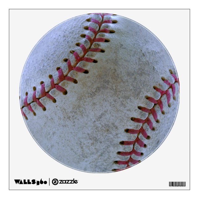 Baseball Fan-tastic_battered ball Wall Sticker (Front)