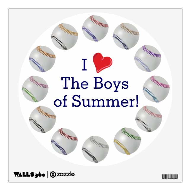 Baseball Fan-tastic_Circle of Balls_Boys of Summer Wall Decal (Front)