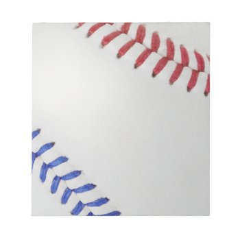 Baseball Fan-tastic_color Laces_all-american Notepad by UCanSayThatAgain at Zazzle