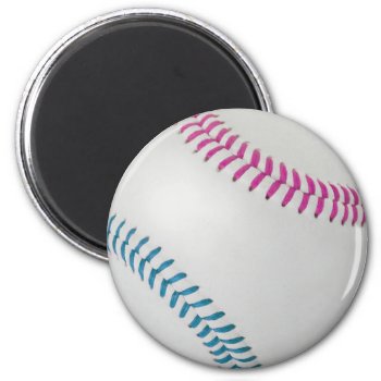 Baseball Fan-tastic_color Laces_fu_tl Magnet by UCanSayThatAgain at Zazzle