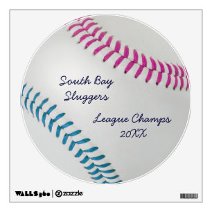 Baseball Fan-tastic_Color Laces_fu_tl_personalized Wall Decal