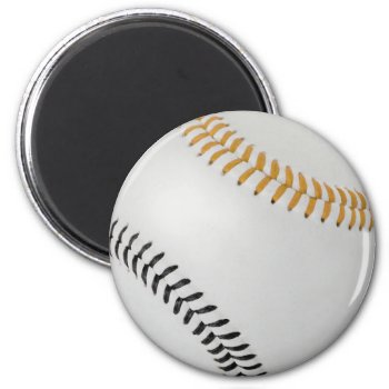Baseball Fan-tastic_color Laces_go_bk Magnet by UCanSayThatAgain at Zazzle