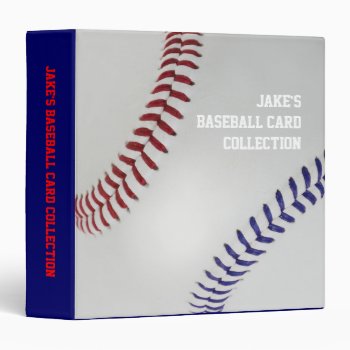 Baseball Fan-tastic_color Laces_nb_dr_personalized Binder by UCanSayThatAgain at Zazzle