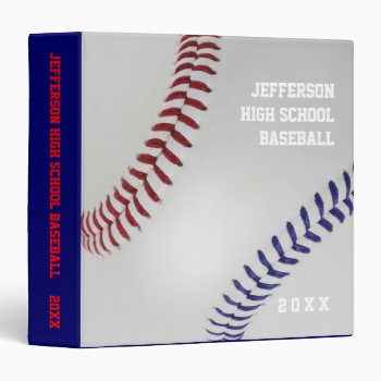 Baseball Fan-tastic_color Laces_nb_dr_personalized Binder by UCanSayThatAgain at Zazzle