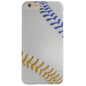 Baseball Fan-tastic_color Laces_stitching_go_bl Barely There Iphone 6 Plus Case by UCanSayThatAgain at Zazzle