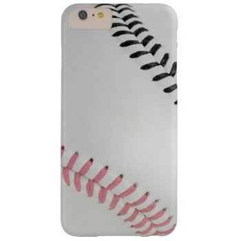 Baseball Fan-tastic_color Laces_stitching_pk_bk Barely There Iphone 6 Plus Case by UCanSayThatAgain at Zazzle