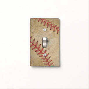 Baseball Fan-tastic_Dirty Ball _autograph ready Light Switch Cover