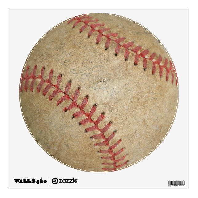 Baseball Fan-tastic_dirty ball_Balls 2 the wall Decal (Front)