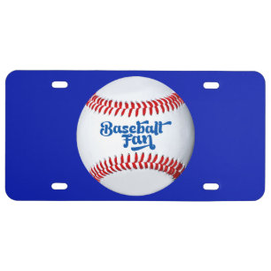 Baseball Fan Theme License Plate