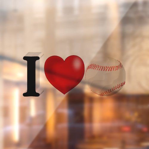 Baseball Fan  Window Cling