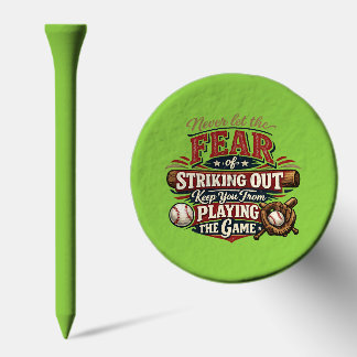 Baseball fanatic golf tees