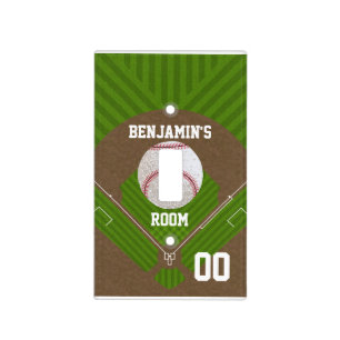 Baseball Fans Light Switch Cover