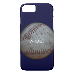 Baseball Fans With Name Blue iPhone 8/7 Case