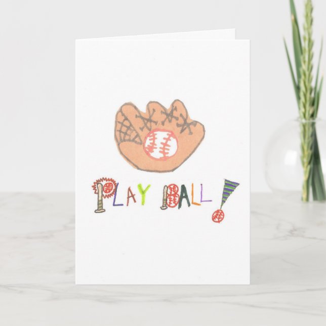 Baseball Father’s Day Card Play Ball (Front)