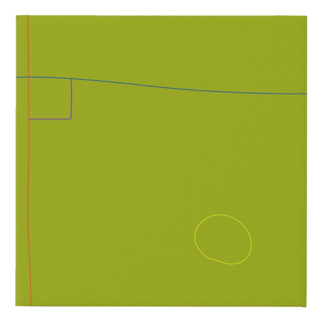 Baseball Faux Canvas Print (Front)