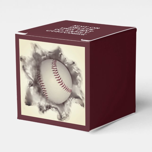 Baseball  favor boxes (Front Side)