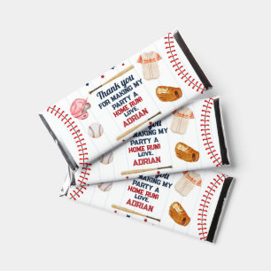 Baseball Favor First Birthday Hershey Bar Favors