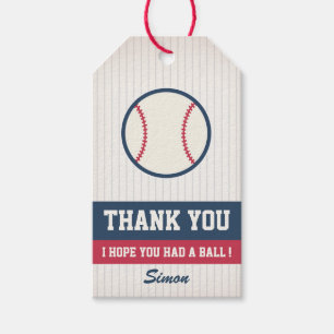 Baseball Favor Tag